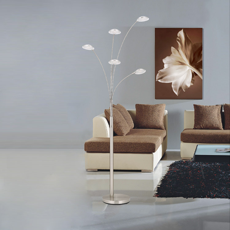 Modern Met Touch Big Stand 5 Heads Vloerlamp