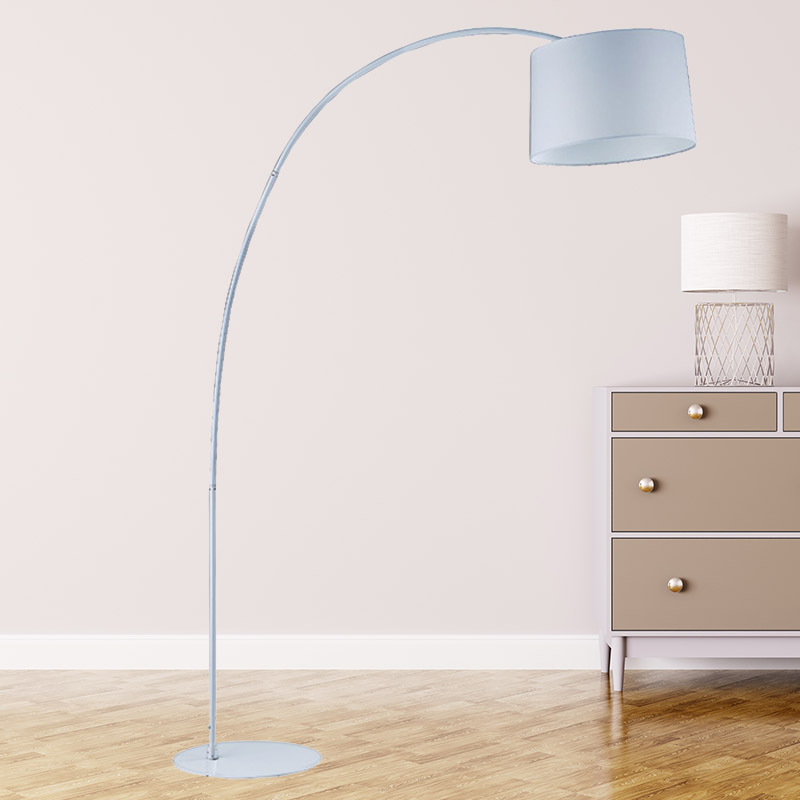 Nordic Fabric Shade Arc-vloerlamp